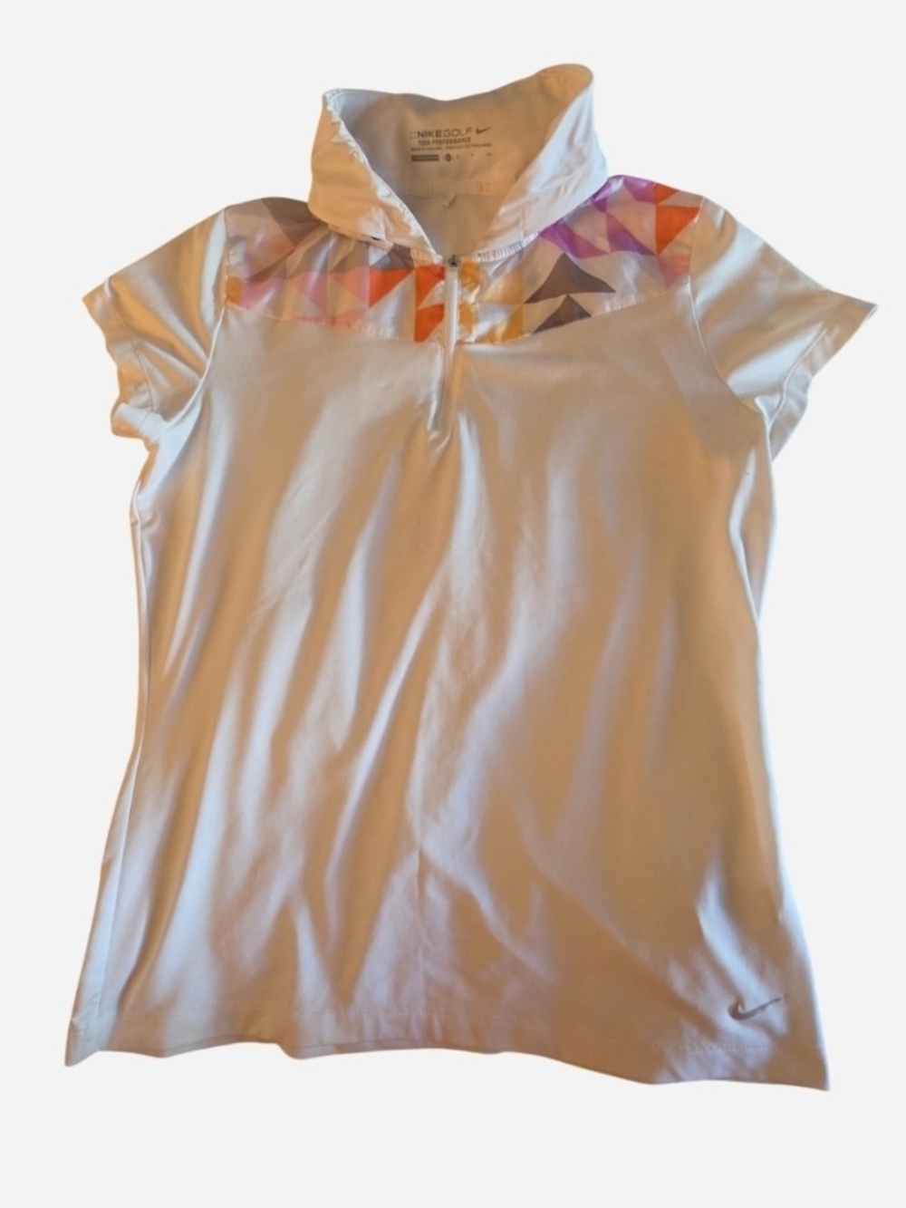 Nike Golf Tour Performance Women’s 1/4 Zip Short Sleeve Top with Packable Hood -